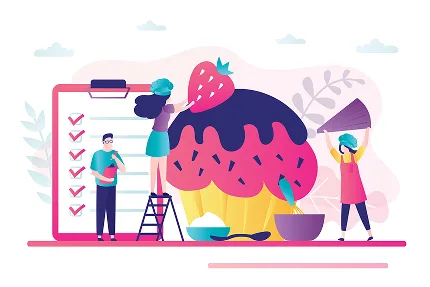 Illustration teambuilding